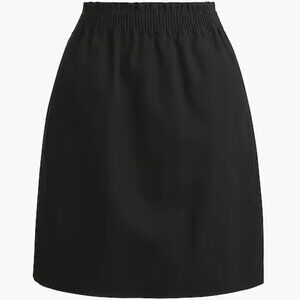 J. Crew Factory Linen-cotton blend city skirt black - Size 4